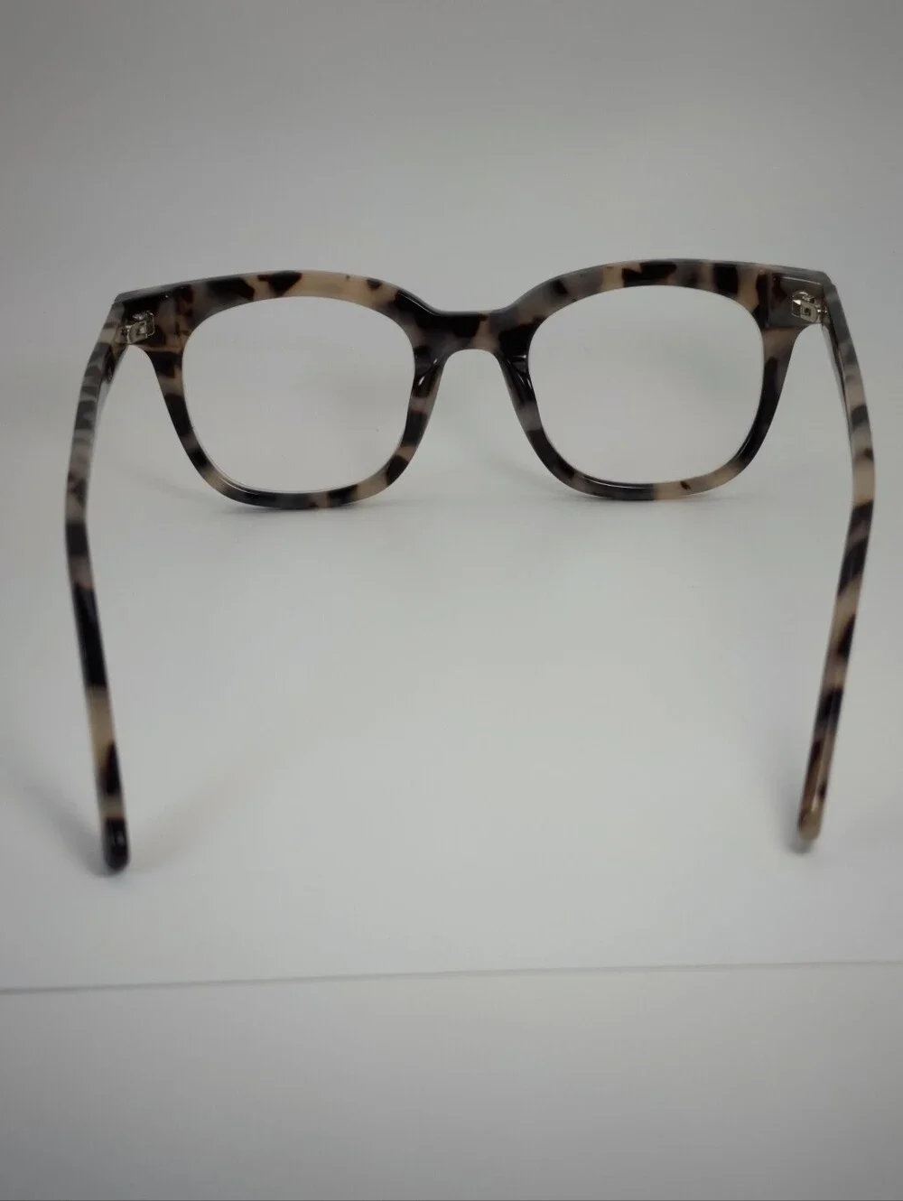 Romy. Tortoiseshell Square Frame Clear Lens Glasses